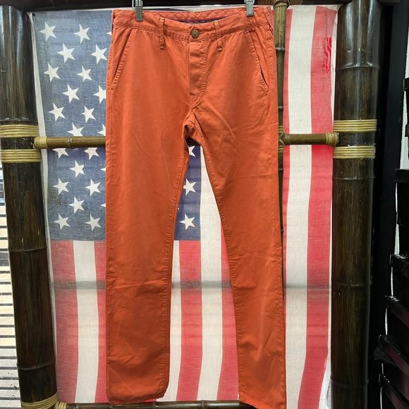 NWOT TRUE RELIGION BRAND jeans dress pants orange made in USA